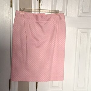 Lilly Pulitzer pink polka dot pencil skirt